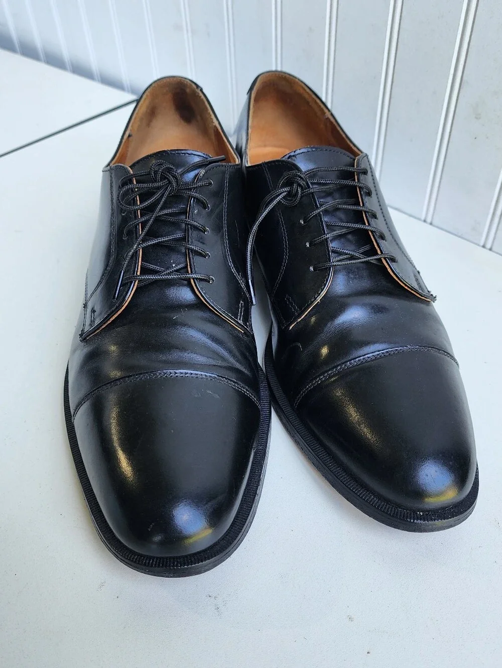 Cole Haan Men’s Black Leather Oxford Dress Shoes  Made In The USA Sz 14 A Narrow